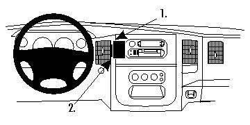 Dodge Ram Pick Up 1500 02-05, 2500/3500 03-05, Sentrert i gruppen  hos BRL (240854653)