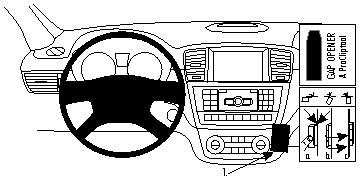 Brodit ProClip, Mercedes Benz GL-Class/GLE-Class/M-Class/ML 12-19 i gruppen Billyd / Hva passer i min bil / Mercedes / ML hos BRL (240854709)