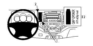ProClip Monteringsbøyle Toyota HiLux 12-15 i gruppen Billyd / Hva passer i min bil / Toyota / Hilux / Hilux 2005-2015 hos BRL Electronics (240TOYHILU12PROC)