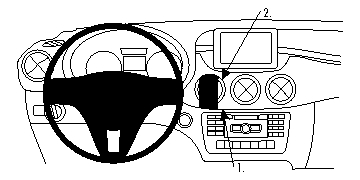 Brodit ProClip, Mercedes Benz B-Class 12-18 i gruppen Billyd / Hva passer i min bil / Mercedes / B-klasse hos BRL (240854749)