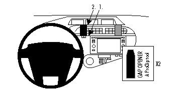 ProClip Monteringsbøyle Toyota Prius c 12-15, Sentrert i gruppen Billyd / Hva passer i min bil / Toyota / Prius / Prius 2010-2015 hos BRL Electronics (240854784)