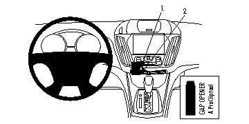 Brodit ProClip, Ford Kuga 17-19 i gruppen Billyd / Hva passer i min bil / Ford / Kuga / Kuga 2013-2019 hos BRL (240854795)