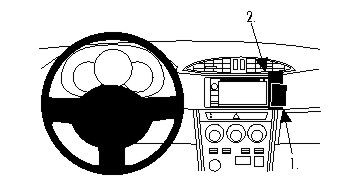 ProClip Monteringsbøyle Subaru BRZ 12-15, Vinklet, Høy i gruppen Billyd / Hva passer i min bil / Subaru hos BRL Electronics (240854812)