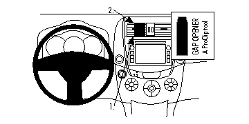 Brodit ProClip, Toyota RAV 4 11-12 i gruppen Billyd / Hva passer i min bil / Toyota / RAV4 / RAV4 2006-2012 hos BRL (240854853)