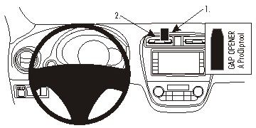 ProClip Monteringsbøyle Mitsubishi Space Star 13-15, Sentrert i gruppen Billyd / Hva passer i min bil  / Mitsubishi hos BRL Electronics (240854871)