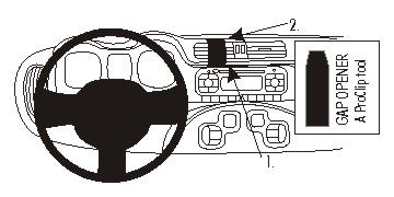 ProClip Monteringsbøyle Fiat Panda 13-15, Sentrert i gruppen Billyd / Hva passer i min bil / Fiat / Panda hos BRL Electronics (240854880)
