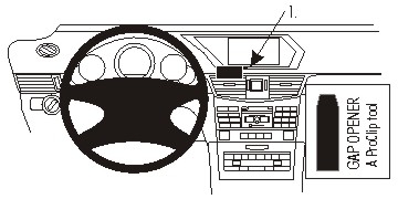 Brodit ProClip, Mercedes Benz E-Class, Sedan/Stationwagon 14-16 i gruppen Billyd / Hva passer i min bil / Mercedes / E-klasse / E-klasse 2010-2016 W212 hos BRL (240854896)