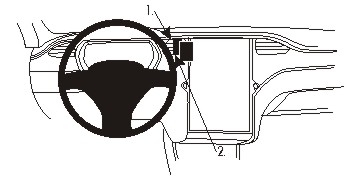 Brodit ProClip, Tesla Model S/X 13-20 i gruppen Billyd / Hva passer i min bil / Tesla / Model X hos BRL (240854921)