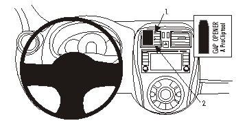 ProClip Monteringsbøyle Nissan Micra 14-15, Sentrert i gruppen Billyd / Hva passer i min bil  / Nissan / Micra / Micra K13 2010-2017 hos BRL Electronics (240854944)