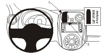 ProClip Monteringsbøyle Nissan Note 13-15, Sentrert i gruppen Billyd / Hva passer i min bil / Nissan / Note hos BRL Electronics (240854978)
