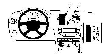 ProClip Monteringsbøyle Audi A3 07-12 i gruppen Billyd / Hva passer i min bil / Audi / Audi A3 / Audi A3 2004-2013 hos BRL Electronics (240A30712)