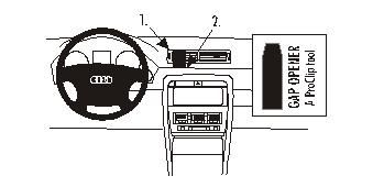 ProClip Monteringsbøyle Audi A4 01-07 i gruppen Billyd / Hva passer i min bil / Audi / Audi A4 / Audi A4 2004-2008 / Diverse hos BRL Electronics (240A40107)