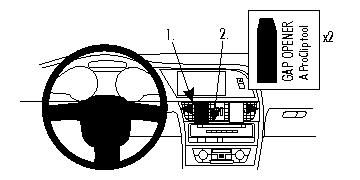 ProClip Monteringsbøyle Audi A4 08-15 i gruppen Billyd / Hva passer i min bil / Audi / Audi A4 / Audi A4 2009-2016 / Bluetooth/AUX/Annet hos BRL Electronics (240A40815)