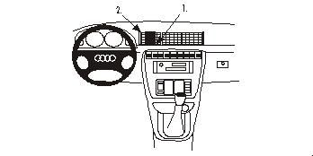 ProClip Monteringsbøyle Audi A4 95-01 i gruppen Billyd / Hva passer i min bil / Audi / Audi A4 / Audi A4 1994-2000 hos BRL Electronics (240A49501)