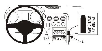 ProClip Monteringsbøyle Alfa Romeo Brera/Spider 06-11/159 06-13 i gruppen Billyd / Hva passer i min bil / Alfa Romeo hos BRL Electronics (240ALFBRE06PROC)