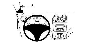 ProClip Monteringsbøyle Alfa Romeo MiTo 09-15 i gruppen Billyd / Hva passer i min bil / Alfa Romeo hos BRL Electronics (240ALFMIT09PROC)