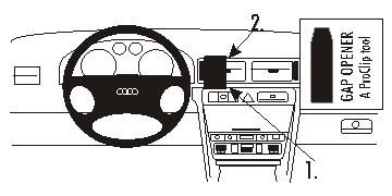 ProClip Monteringsbøyle Audi A6 98-03 i gruppen Billyd / Hva passer i min bil / Audi / Audi A6 / Audi A6 1998-2004 hos BRL Electronics (240AUA698PROCLIP)