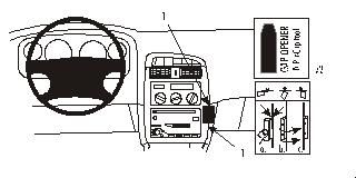 ProClip Monteringsbøyle Toyota Avensis 98-02 i gruppen Billyd / Hva passer i min bil  / Toyota / Avensis / Avensis 1997-2003 hos BRL Electronics (240AVENS98PROCL)