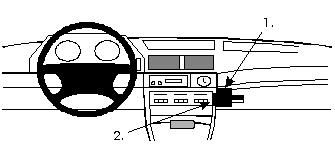 ProClip Monteringsbøyle BMW 730-750 E32 87-93 i gruppen Billyd / Hva passer i min bil  / BMW / BMW 7 serie / BMW E32 1986-1994 hos BRL Electronics (240BMW73087PROC)