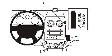 ProClip Monteringsbøyle Chevrolet Aveo 07-11 i gruppen Billyd / Hva passer i min bil  / Daewoo & Chevrolet / Monteringsram hos BRL Electronics (240CHEAVE07PROC)