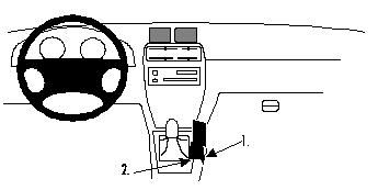 ProClip Monteringsbøyle Chevrolet Tracker 98-04/Suzuki Grand Vitara 98-02 i gruppen Billyd / Hva passer i min bil / Suzuki / Grand Vitara / Grand Vitara 1998-2006 hos BRL Electronics (240CHETRA98PROC)