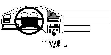 ProClip Monteringsbøyle Citroen Berlingo/Peugeot Partner 97-02 i gruppen Billyd / Hva passer i min bil  / Peugeot / Peugeot Partner / Peugeot Partner 1997-2008 hos BRL Electronics (240CITBER97PROC)