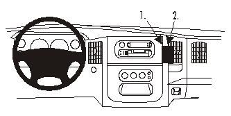 ProClip Monteringsbøyle Dodge Ram Pick Up 1500, 2500/3500 02-05 i gruppen Billyd / Hva passer i min bil / Dodge hos BRL (240DODRAMP02PROC)
