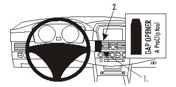 ProClip Monteringsbøyle BMW 520-545/M5 E60, E61 04-10 i gruppen Billyd / Hva passer i min bil / BMW / BMW 5-serie / BMW E60/E61 2004-2011 / Øvrig E60/E61 2004-2011 hos BRL Electronics (240E601PROCLIP)