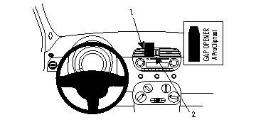 ProClip Monteringsbøyle Fiat 500 07-15 i gruppen Billyd / Hva passer i min bil / Fiat / 500 hos BRL Electronics (240FIA50007PROC)