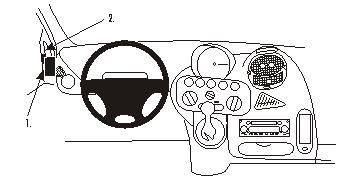 ProClip Monteringsbøyle Fiat Multipla 99-09 i gruppen Billyd / Hva passer i min bil / Fiat / Multipla hos BRL Electronics (240FIAMUL99PROC)