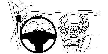 ProClip Monteringsbøyle Ford B-Max 13-15 i gruppen Billyd / Hva passer i min bil / Ford / B-max / B-max 2012- hos BRL Electronics (240FORBMA13PROC)