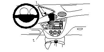 ProClip Monteringsbøyle Ford Focus 99-04 i gruppen Billyd / Hva passer i min bil  / Ford / Focus / Focus 1998-2004 hos BRL Electronics (240FORDFOC99PROC)