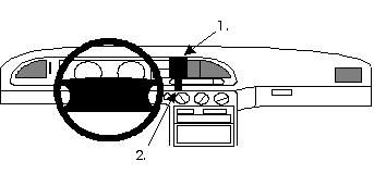 ProClip Monteringsbøyle Ford Mondeo 93-96 i gruppen Billyd / Hva passer i min bil  / Ford / Mondeo / Mondeo 1993-1996 hos BRL Electronics (240FORDMON93PROC)