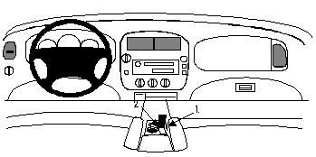 ProClip Monteringsbøyle Ford Explorer 95-01 i gruppen Billyd / Hva passer i min bil  / Ford / Explorer / Explorer 1995-2001 hos BRL Electronics (240FOREXPL95PROC)