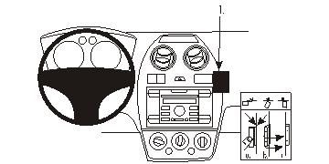 ProClip Monteringsbøyle Ford Fiesta 06-08 i gruppen Billyd / Hva passer i min bil / Ford / Fiesta / Fiesta 2005-2008 hos BRL Electronics (240FORFIE06PROC)