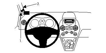 ProClip Monteringsbøyle Ford Ka 09-15 i gruppen Billyd / Hva passer i min bil  / Ford / Ka / Ka 2008- hos BRL Electronics (240FORKA09PROC)