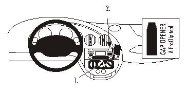 ProClip Monteringsbøyle Ford Ka 97-08 i gruppen Billyd / Hva passer i min bil / Ford / Ka / Ka 2000-2008 hos BRL Electronics (240FORKA97PROC)