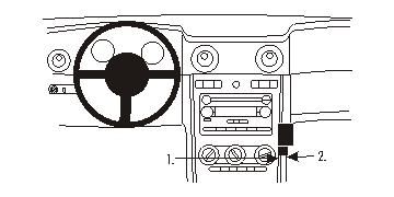 ProClip Monteringsbøyle Ford Mustang 05-09 i gruppen Billyd / Hva passer i min bil  / Ford / Mustang / Mustang 2005- hos BRL Electronics (240FORMUS05PROC)