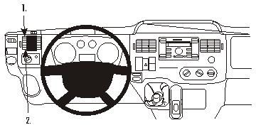 ProClip Monteringsbøyle Ford Transit 07-13 i gruppen Billyd / Hva passer i min bil  / Ford / Transit / Transit 2006-2014 hos BRL Electronics (240FORTRA07PROC)