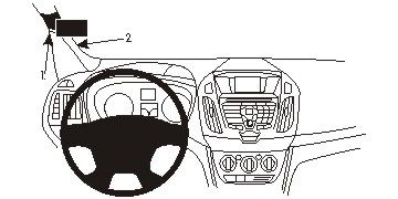 ProClip Monteringsbøyle Ford Transit Connect/Tourneo Connect 14-15 i gruppen Billyd / Hva passer i min bil / Ford / Transit Connect / Transit Connect 2002-2013 hos BRL Electronics (240FORTRAC14PROC)