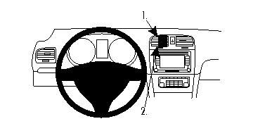 ProClip Monteringsbøyle VW Golf VI 09-12/Golf VI Variant 10-12 i gruppen Billyd / Hva passer i min bil / Volkswagen / Golf / Golf Mk6 2009-2013 / Annet Golf Mk6 2009-2013 hos BRL Electronics (240GOLFVIPROCLIP)