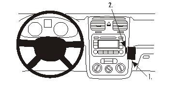 ProClip Monteringsbøyle VW Golf V 04-09/Golf V Variant 07-09/Jetta 06-10/Eos 07-15/Jetta 06-10 i gruppen Billyd / Hva passer i min bil / Volkswagen / Golf / Golf Mk6 2009-2013 / Annet Golf Mk6 2009-2013 hos BRL Electronics (240GOLFVPROCLIP)