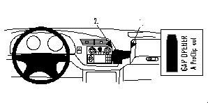 ProClip Monteringsbøyle Honda Accord 99-02 i gruppen Billyd / Hva passer i min bil / Fiat / UNO hos BRL Electronics (240HONACC99PROC)