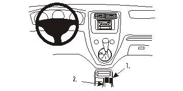 ProClip Monteringsbøyle Honda Civic 3&5 Dør 01-05 i gruppen Billyd / Hva passer i min bil  / Toyota / Prado  hos BRL Electronics (240HONCIV3501PROC)