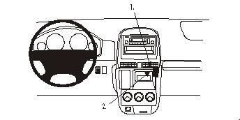 ProClip Monteringsbøyle Honda CR-V 02-06 i gruppen Billyd / Hva passer i min bil / Toyota / Tundra hos BRL Electronics (240HONCRV02PROC)