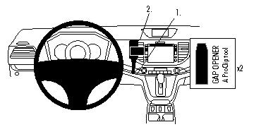 ProClip Monteringsbøyle Honda CR-V 12-15 i gruppen Billyd / Hva passer i min bil / Toyota / Tundra hos BRL Electronics (240HONCRV12PROC)