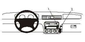 ProClip Monteringsbøyle Honda CR-V 97-01 i gruppen Billyd / Hva passer i min bil / Toyota / Tundra hos BRL Electronics (240HONCRV97PROC)