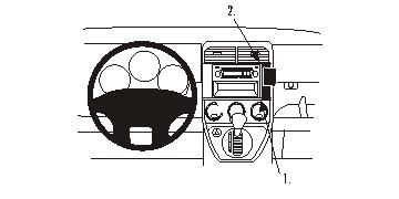 ProClip Monteringsbøyle Honda Element 03-12 i gruppen Billyd / Hva passer i min bil / Honda hos BRL Electronics (240HONELE03PROC)