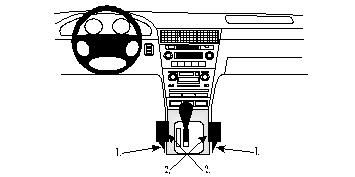 ProClip Monteringsbøyle Honda Legend 96-06 i gruppen Billyd / Hva passer i min bil / Honda hos BRL Electronics (240HONLEG96PROC)