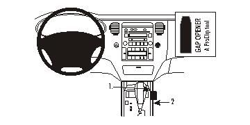 ProClip Monteringsbøyle Hyundai Grandeur 06-09 i gruppen Billyd / Hva passer i min bil / Hyundai / Grandeur / Grandeur 2006- hos BRL Electronics (240HYUGRA06PROC)
